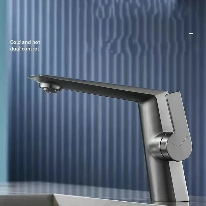 Chrome/Gun Gray Hot and Cold Dual-Use Basin Faucet Bathroom Toilet Light Luxury Wash Basin Under the Counter Basin Wash Basin Fa
