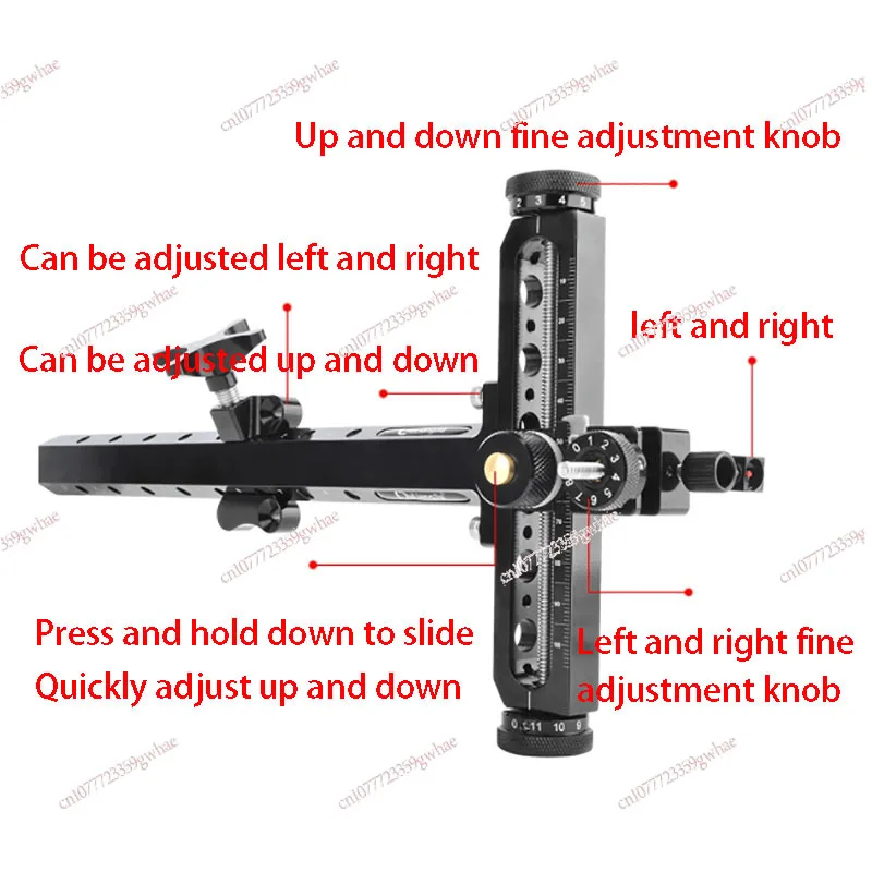 Bow And Arrow Recurve Sight Alloy T Sight For Competitive Archery Competition Special Compound Bow Universal Sight Accessories view 5