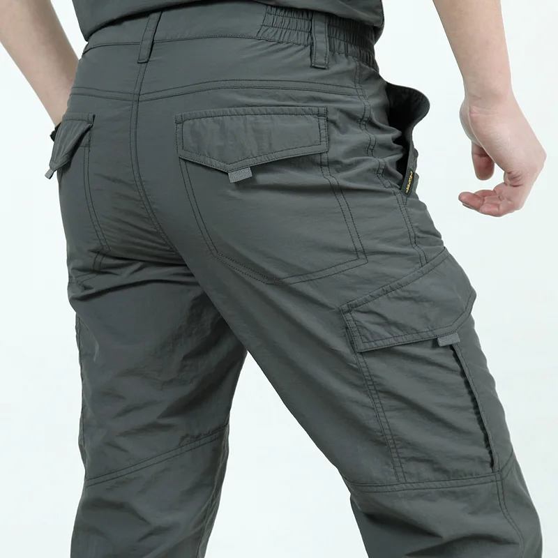 Outdoor Waterproof Tactical Cargo Pants Men Breathable  Casual Army Military Long Trousers Male Quick Dry Cargo Pants