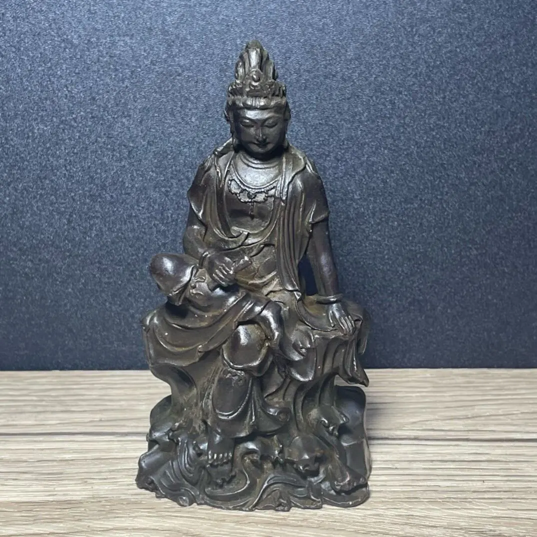 Nanhai Avalokitesvara Guanyin Statue Decoration Bodhisattva Living Room Offering Home Buddhist Hall Three-Dimensional