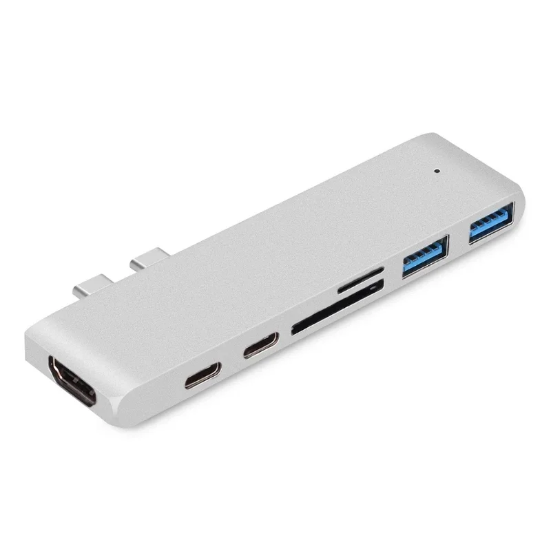 USB Hub 3.1 Splitter,Dual Type-C to hdtv-coDock USB Hub Extensions USB Docking Station Splitter