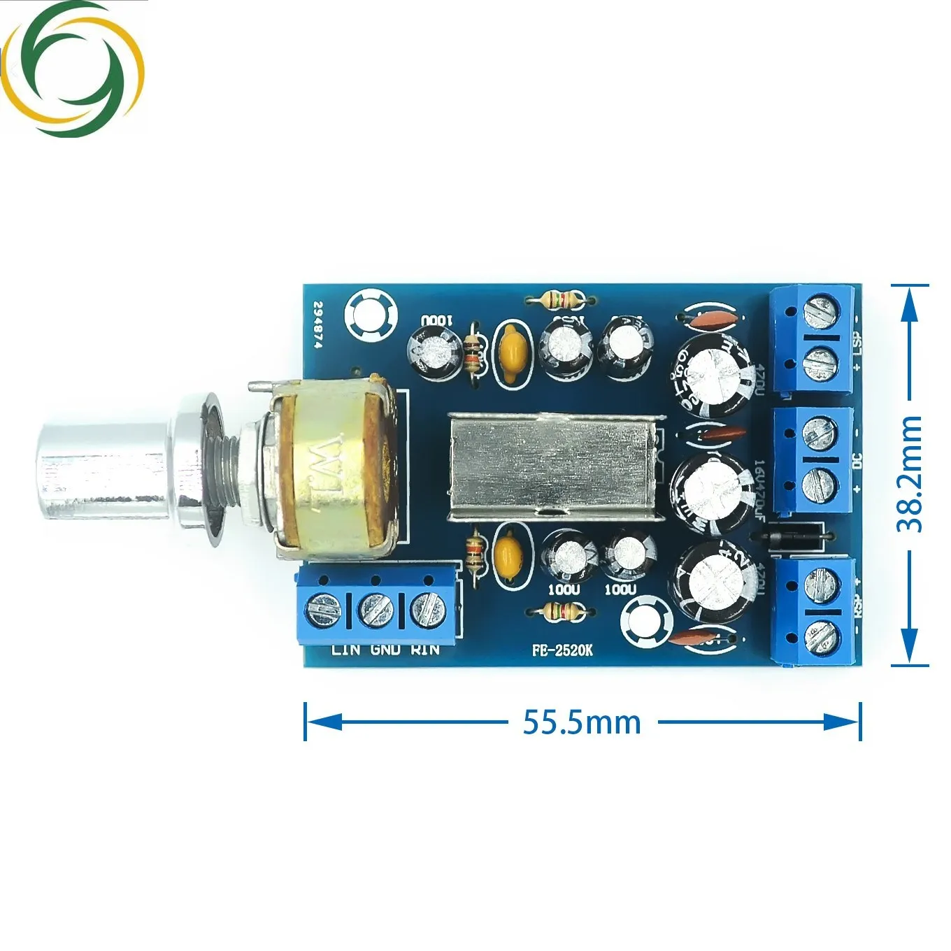 TEA2025B Power Amplifier Audio Board 2.0 Channrl Digital Mini Amplifier Stereo AMP 3Wx2 Home Sound Theatre DC 5-12V AC 5-9V