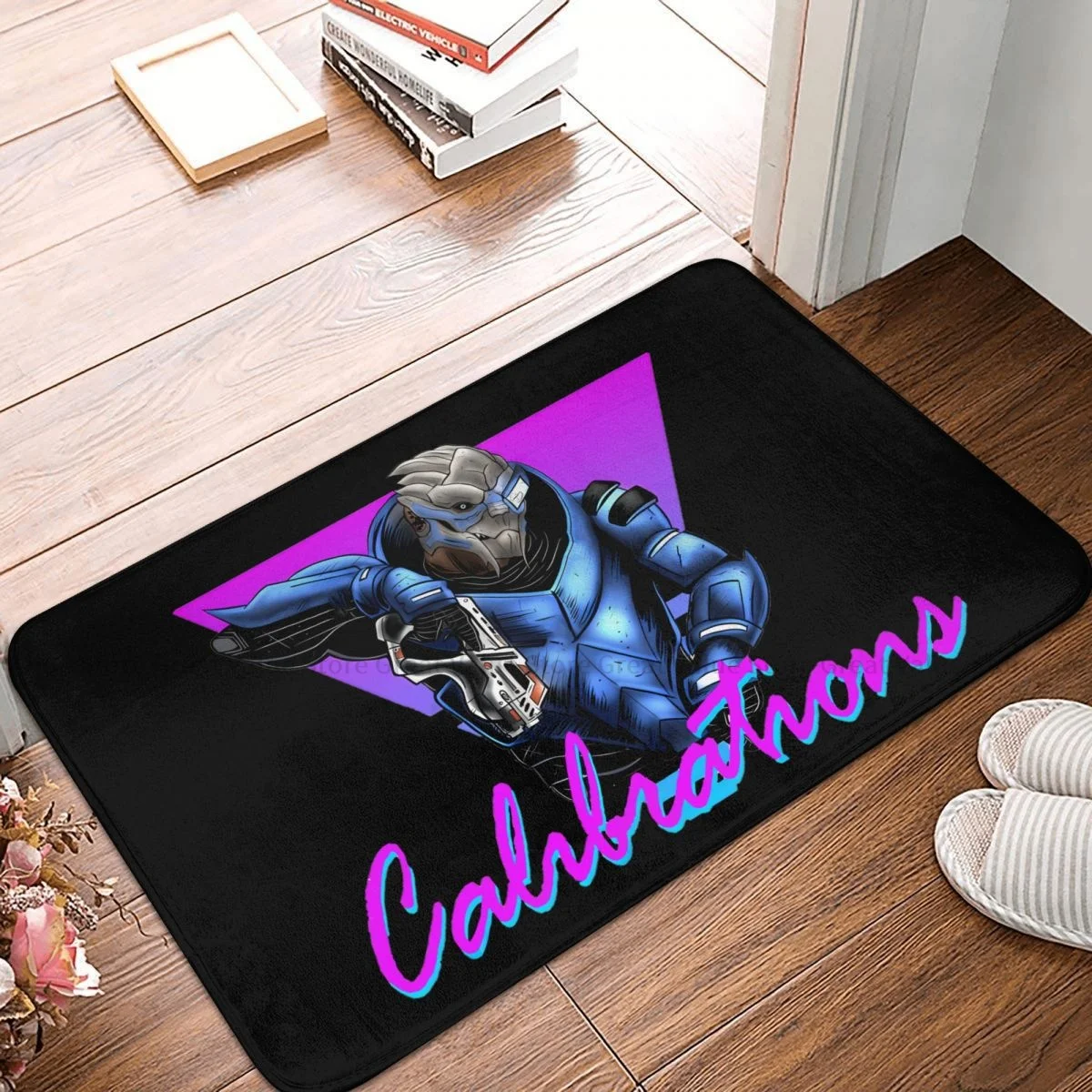 Mass Effect ME1 Game Bathroom Non-Slip Carpet Calibrations Living Room Mat Entrance Door Doormat Floor Decor Rug