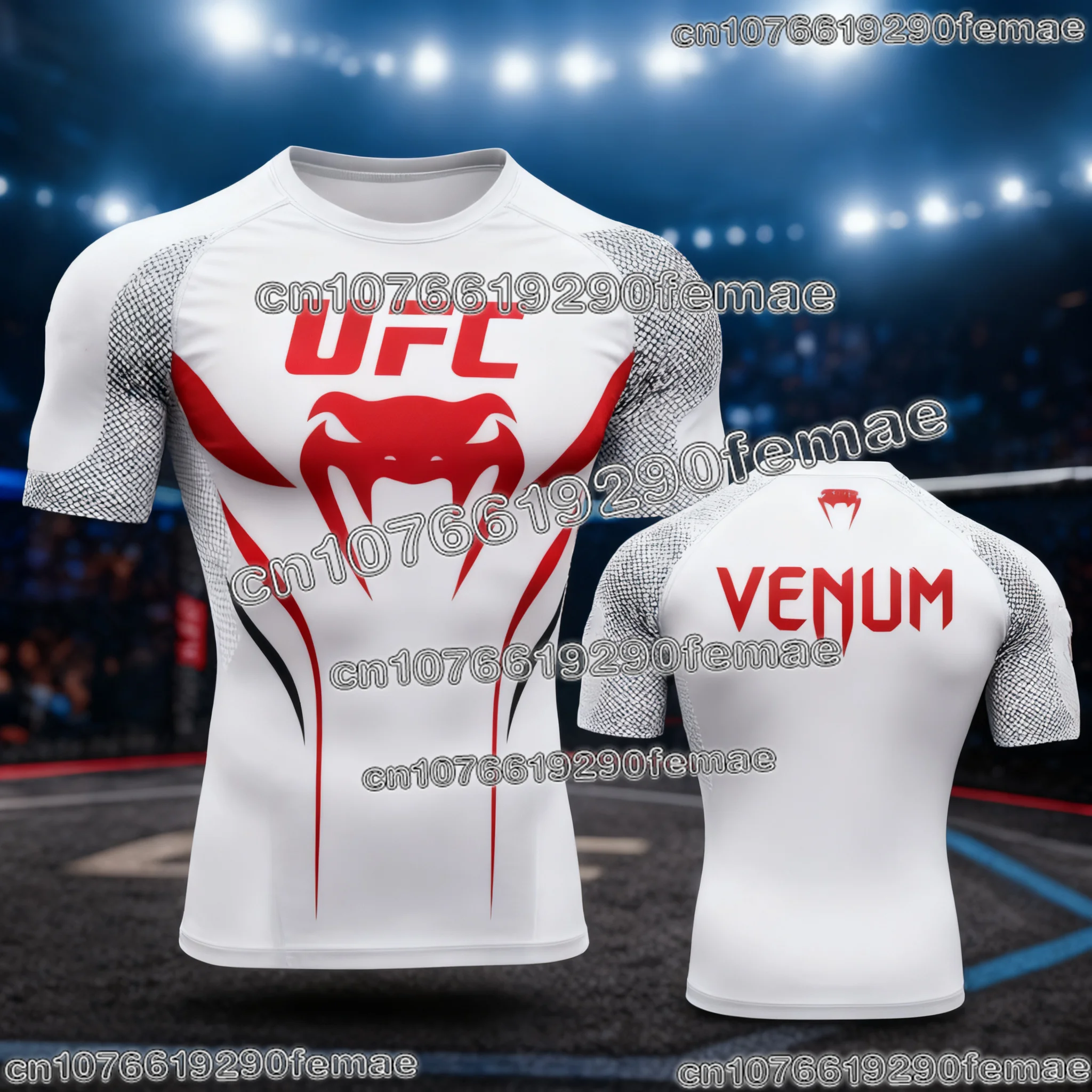 UFC مقاتلة تي شيرت للرجال ثلاثية الأبعاد طباعة قصيرة الأكمام س الرقبة اللياقة البدنية الصالة الرياضية تجريب رداء علوي غير رسمي لملابس الشارع الرياضية الصيفية