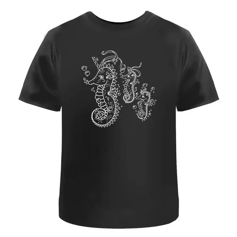 Seahorse Family' Cotton T Shirt Ta023236