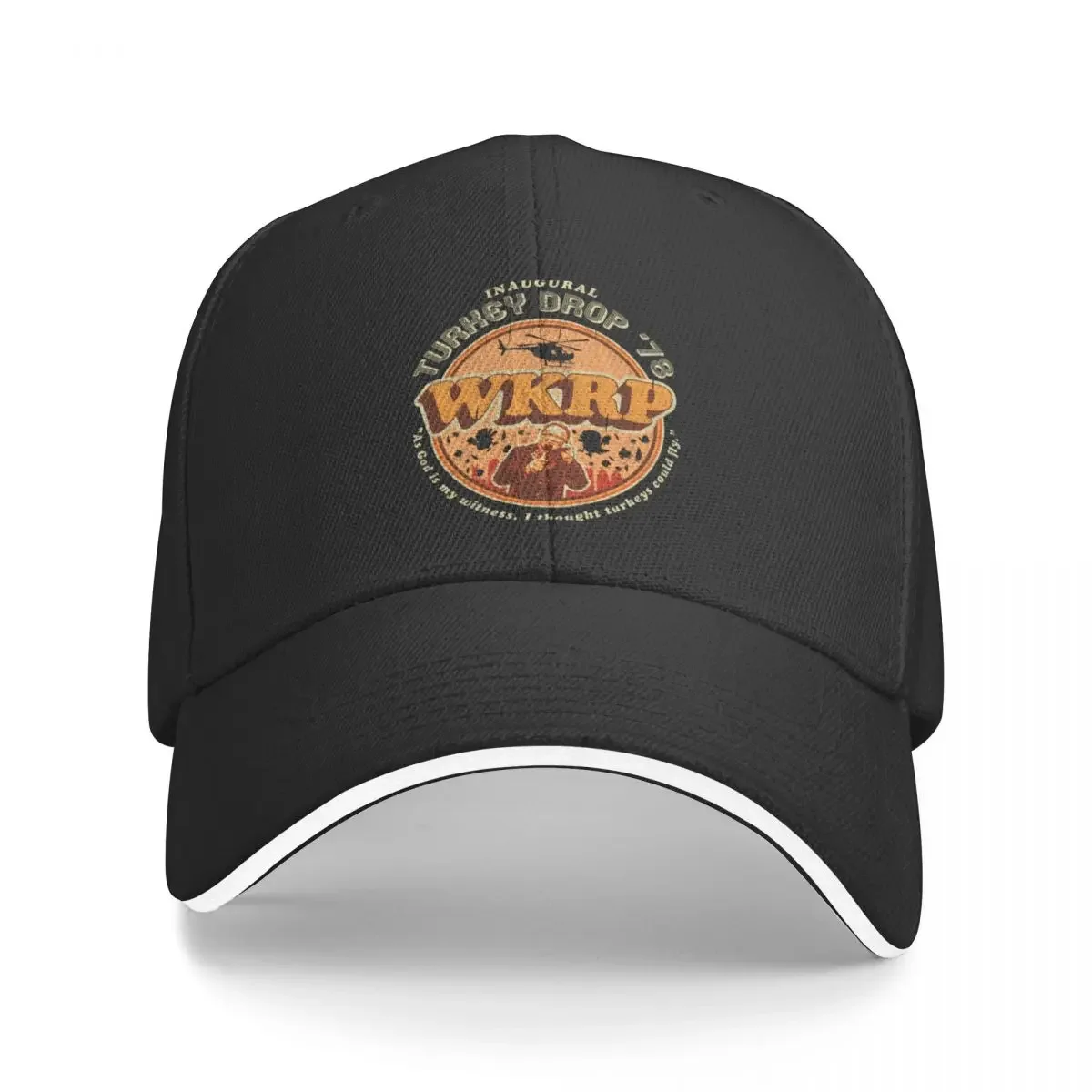 WKRP Turkey Drop '78 Baseball Cap sun hat Snap Back Hat Luxury man cap hiking hat Women's Beach Outlet Men's