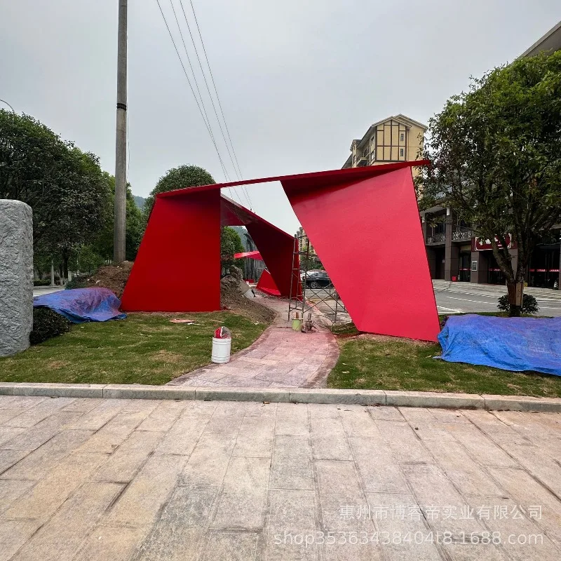 Outdoor large fiberglass sculpture gallery square pavilion park parasol garden landscape corridor bridge clean government