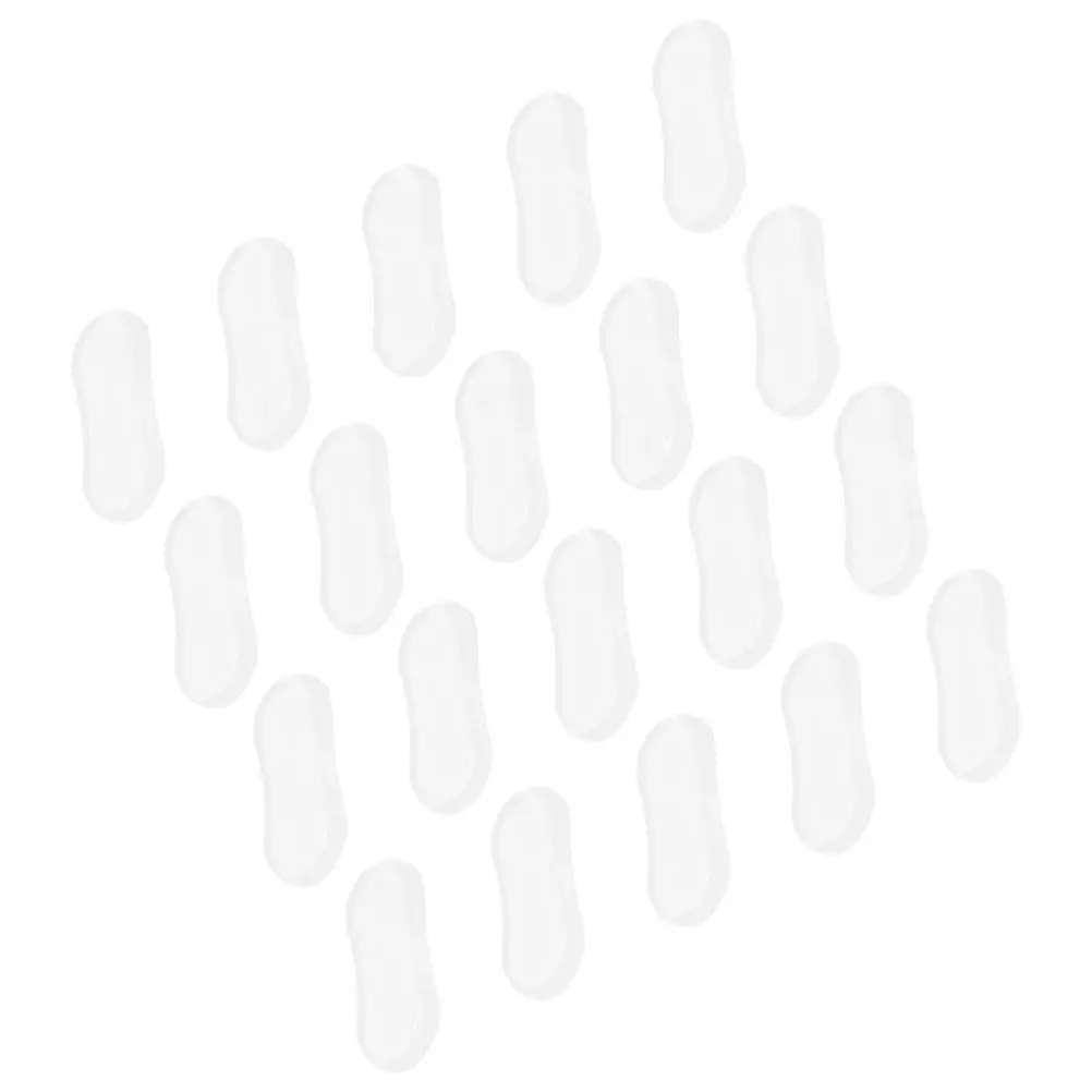 

20 шт. Прозрачные противоскользящие амортизирующие накладки для сиденья унитаза, бесшумный дизайн, комплект для замены буферных подушек для крышки унитаза, для ванной комнаты