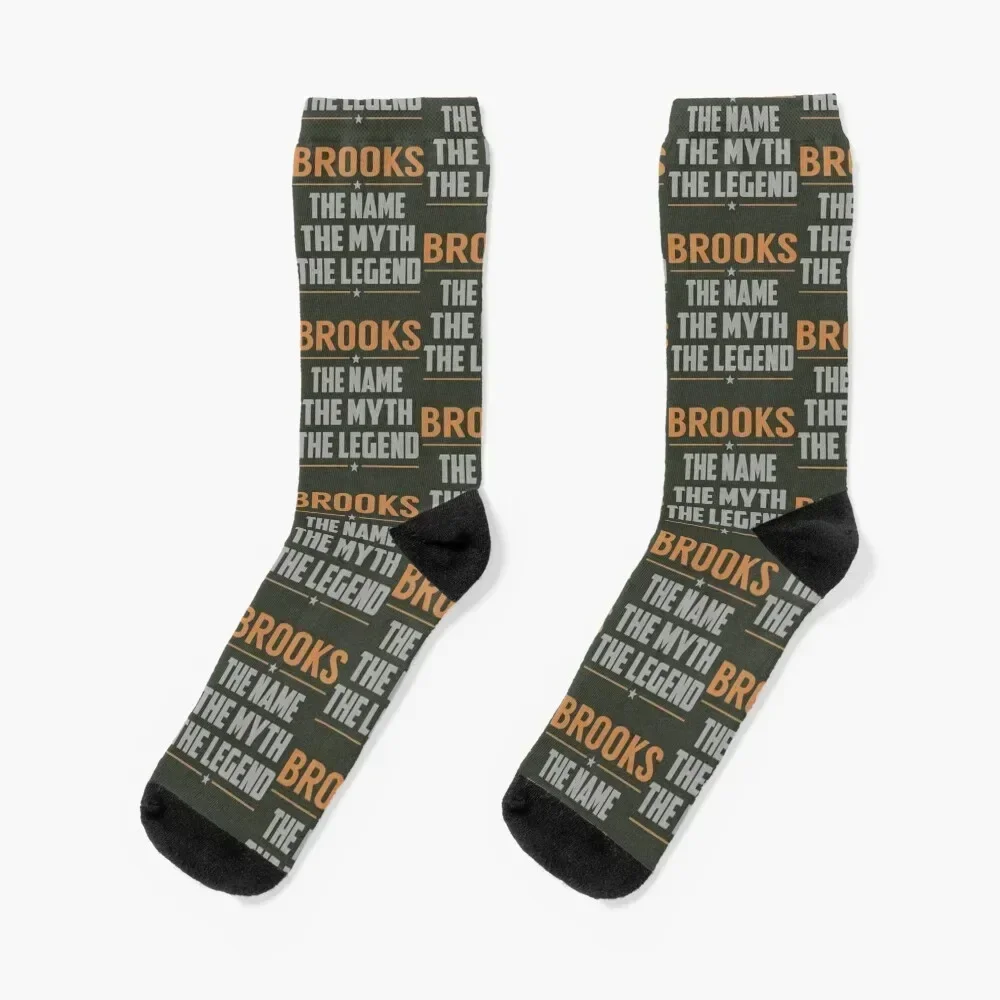 Brooks The Name The Myth The Legend Socks crazy Christmas fashionable Girl'S Socks Men's
