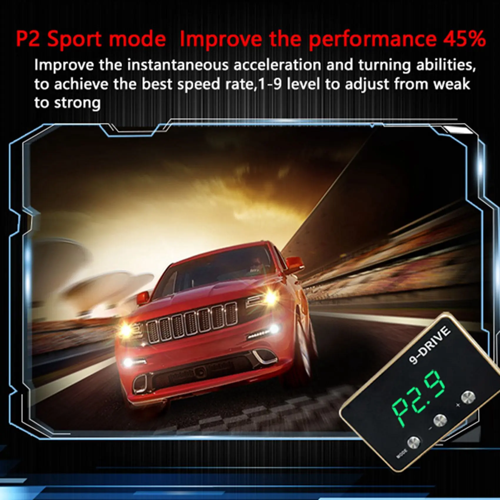 Unusual 2X Throttle Response Controller 9 Drive Modes Racing Accelerator Potent Booster Tuning Parts Accessory (821)