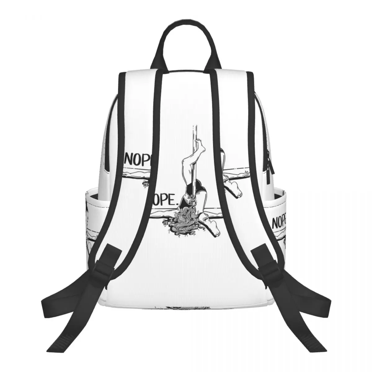 Pole Dance NOPE - Black Student Backpack School Bag Hiking Travel Daypack for Boys Girls Fashion Bookbag Shoulder Bags