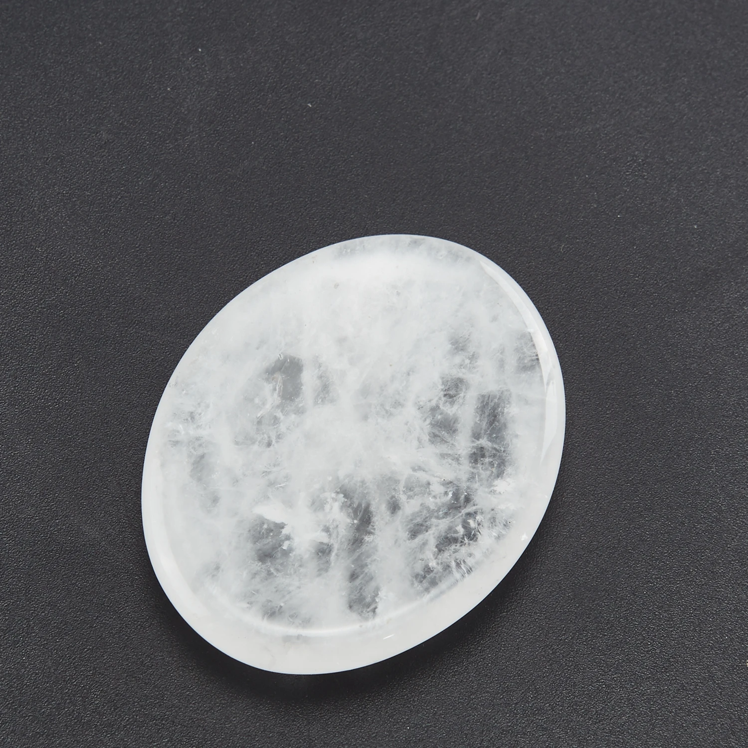 الأحجار الكريمة الطبيعية الجمال أداة مقعرة البيضاوي إصبع مدلك القلق حجر الطاقة شفاء مشاكل القلق القضاء الجمال غوا شا