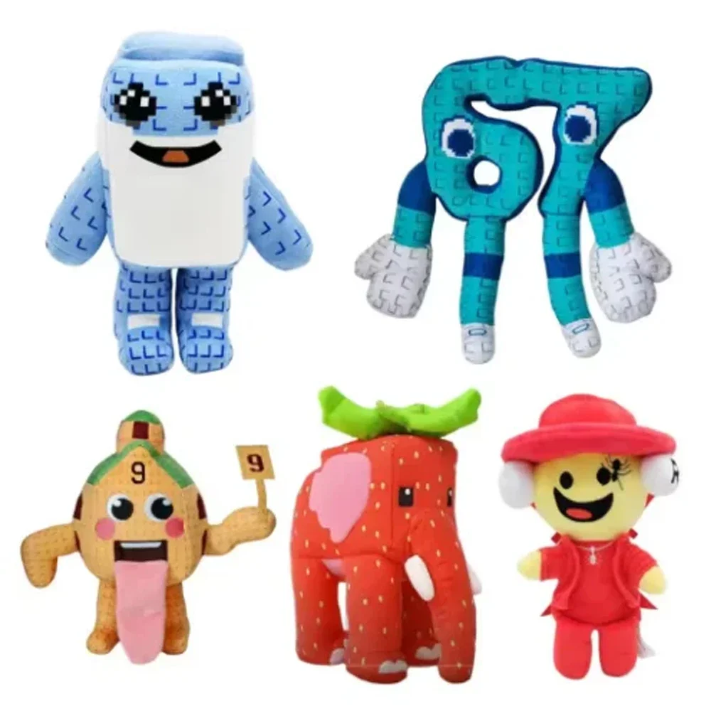 & & NUOVO Ruba Un Brainrot Esok Sekolah Peluche Sammy Jandel Strawberry Elephant Peluche Carino No. Regalo per i fan del giocattolo della bambola di pezza della 9 casette