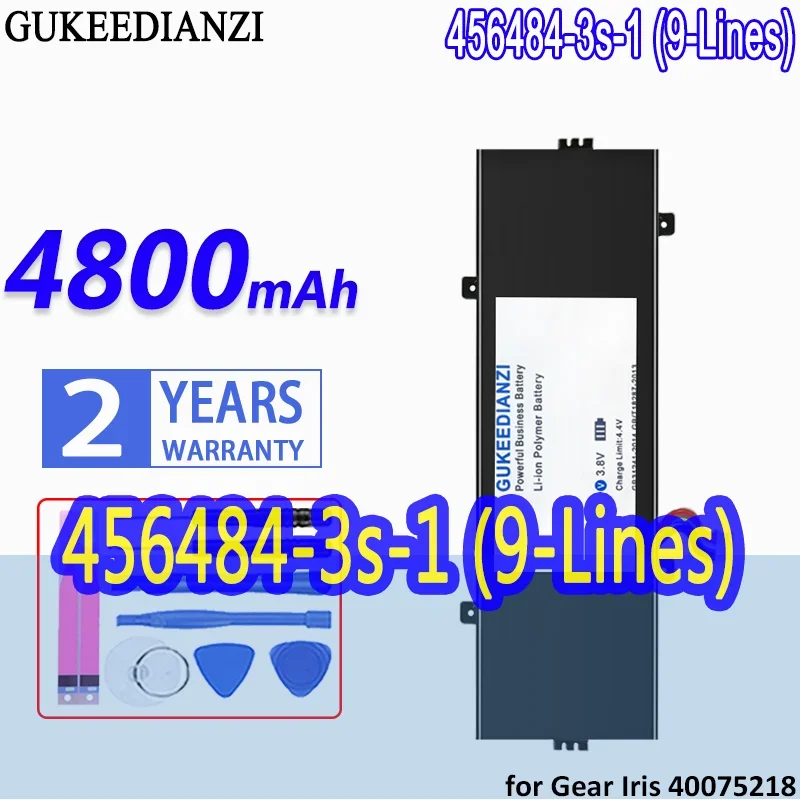 

Большой емкости аккумулятор GUKEEDIANZI 456484-3S-1 4800 мАч для ноутбука Gear Iris 40075218