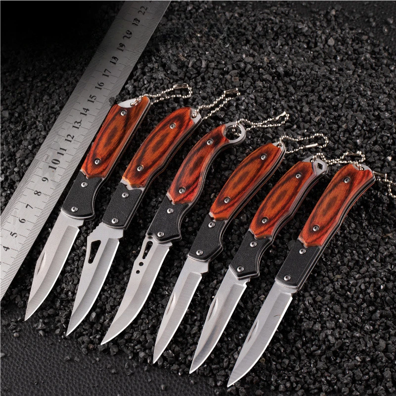 Portable Mini Folding Knife for Men High Hardness Self Defense Pocket Outdoor Survival Knives for Fishing and Hunting