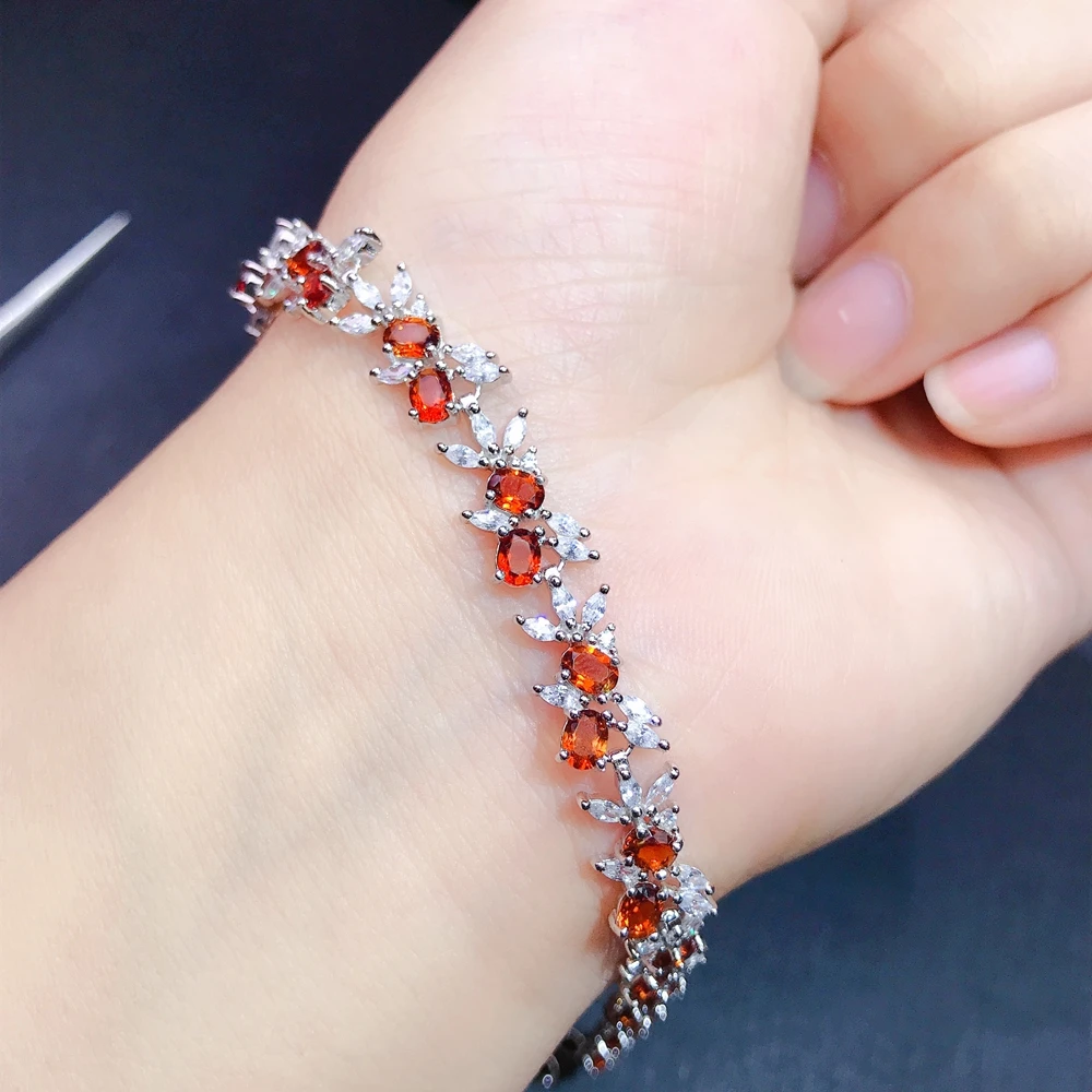 Natural citrine Bracelet 925 Sterling Silver Lady simple and exquisite shopkeeper recommends birthday gifts