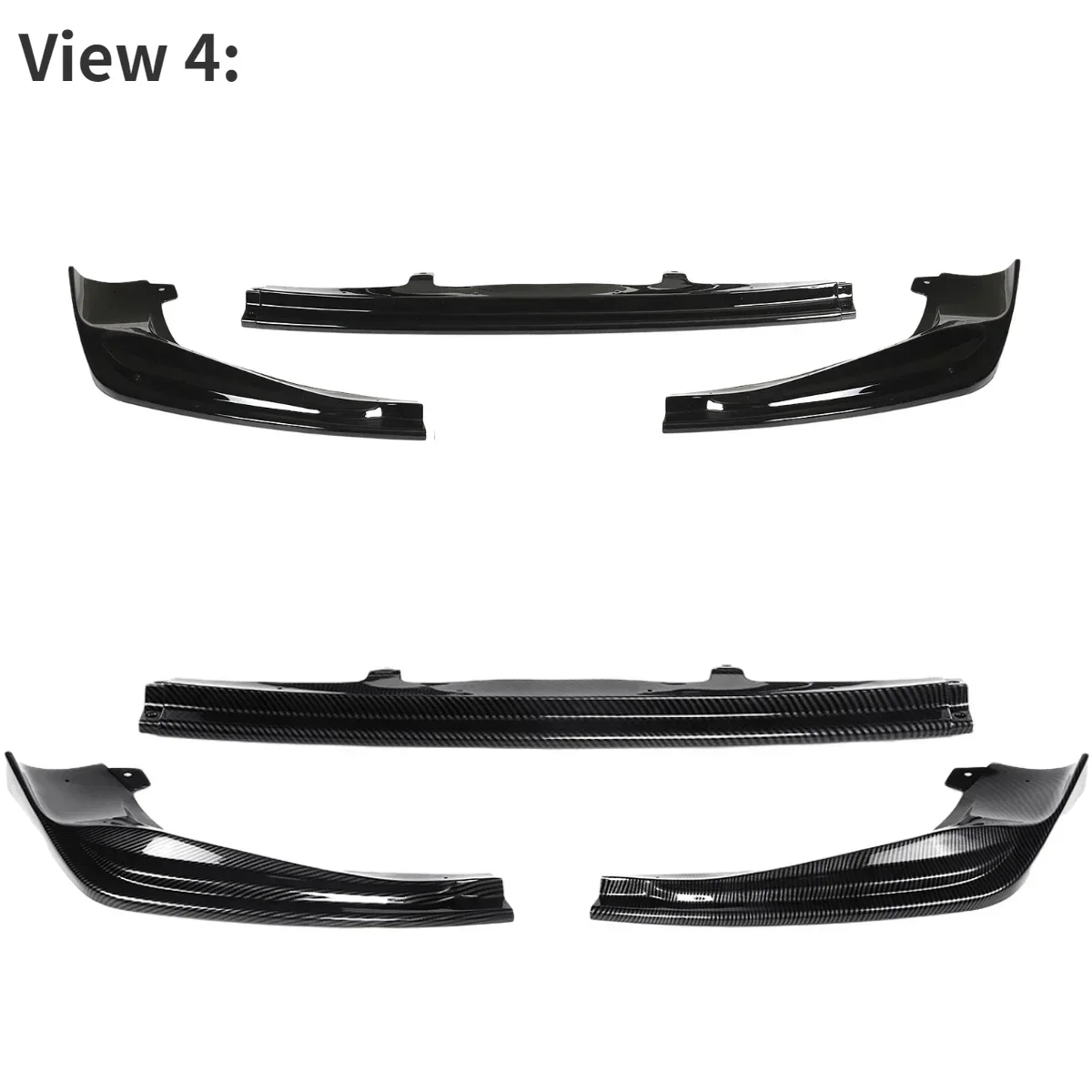 Matte Black Car Front Bumper Splitter Lip Diffuser Spoiler For Lexus IS250 350 200T 300 AWD F-Sport Style 2014-2016 Body Kit view 5