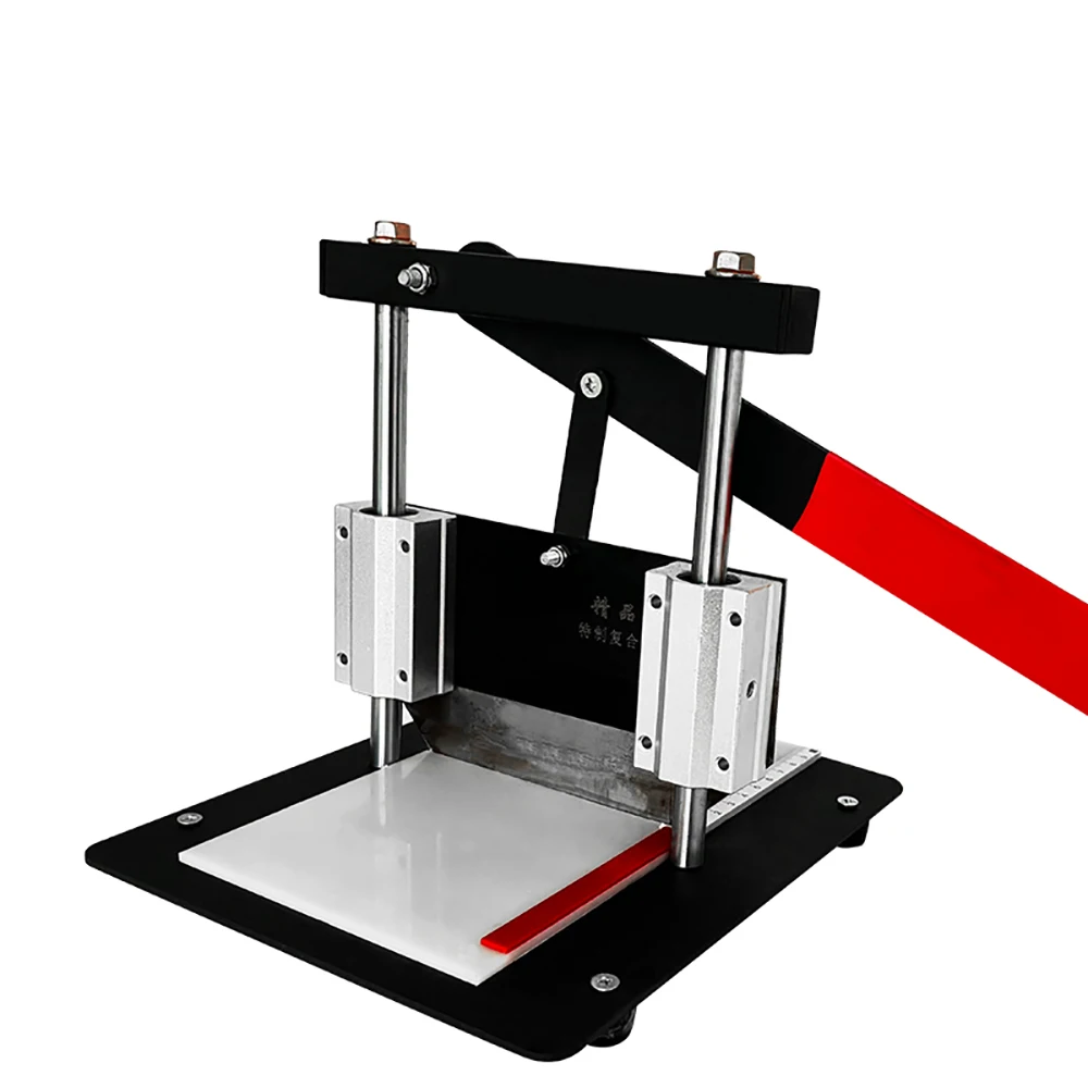 

Hydraulic Plastic Red Glue Cutter 3cr13 Stainless Steel Water-Grinded Blade, Sharp and Durable 100mm
