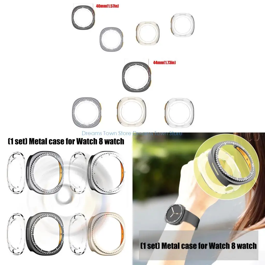 

HX6A Прочный металлический корпус для часов 8, 40 мм/44 мм, устойчивый к царапинам, долговечный щиток