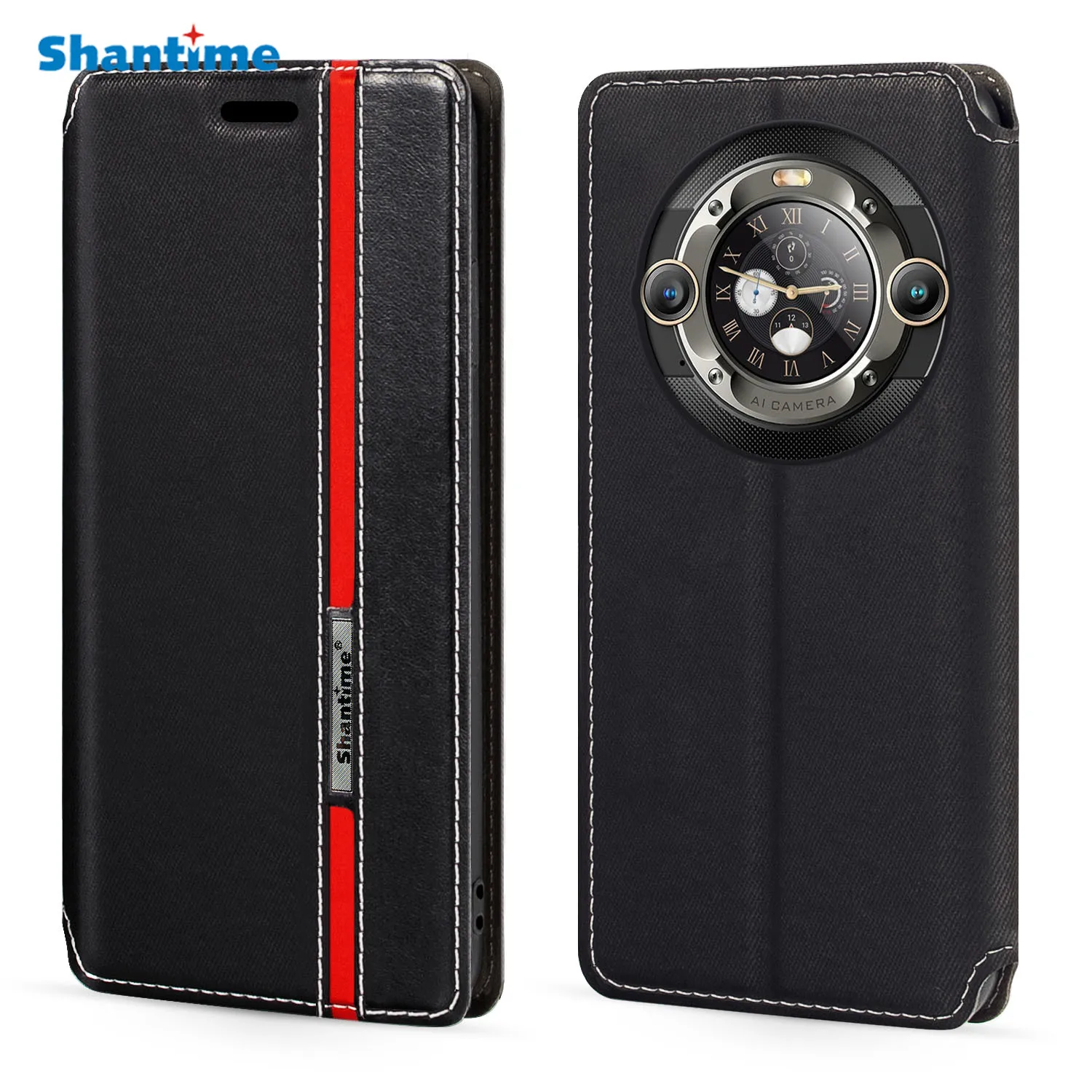 For Blackview BL9000 5G Case Fashion Multicolor Magnetic Closure Leather Flip Case Cover with Card Holder 6.78 inches