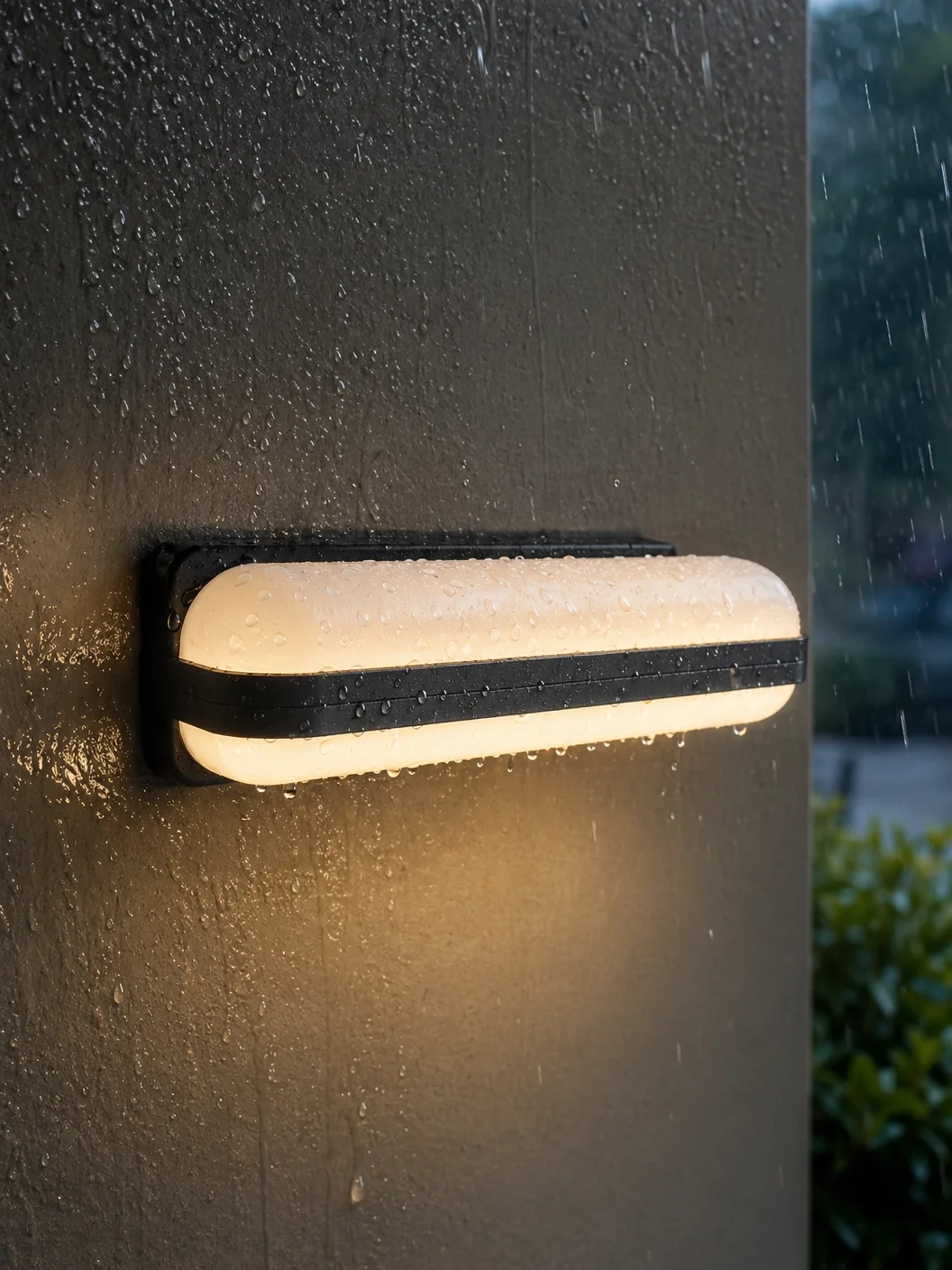 Modern LED Outdoor Wall Light IP65 Waterproof Up & Down Lighting for Porch Patio Garden Corridor Matte Black