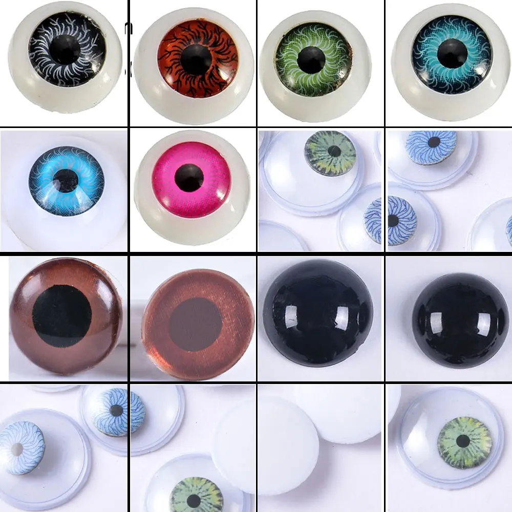 

Акриловые глаза высокого качества для кукол, безопасные глазки для игрушек, аксессуары для рукоделия, синие, коричневые, зеленые пластиковые безопасные глазки для кукол
