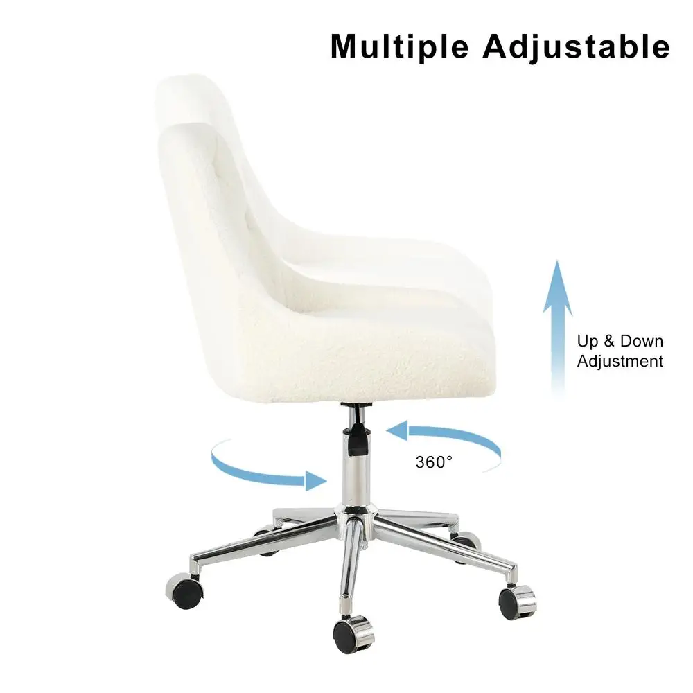 كرسي طعام من الصوف مع أرجل من الكروم، مريح ومريح، قابل للتعديل، حركة مجانية، موفر للمساحة لغرفة المعيشة #5