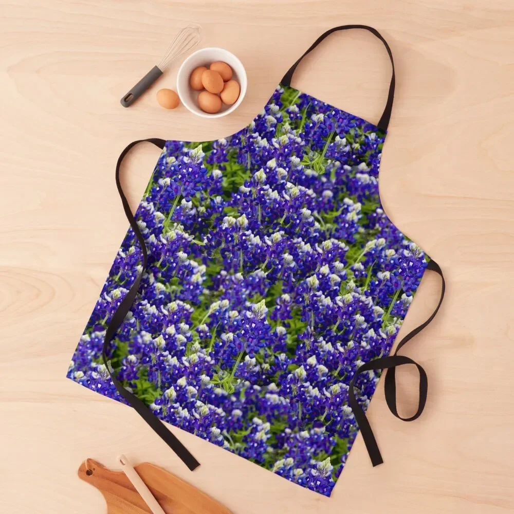 

Texas Bluebonnets Apron kitchen woman Kitchen Tools Accessories Apron