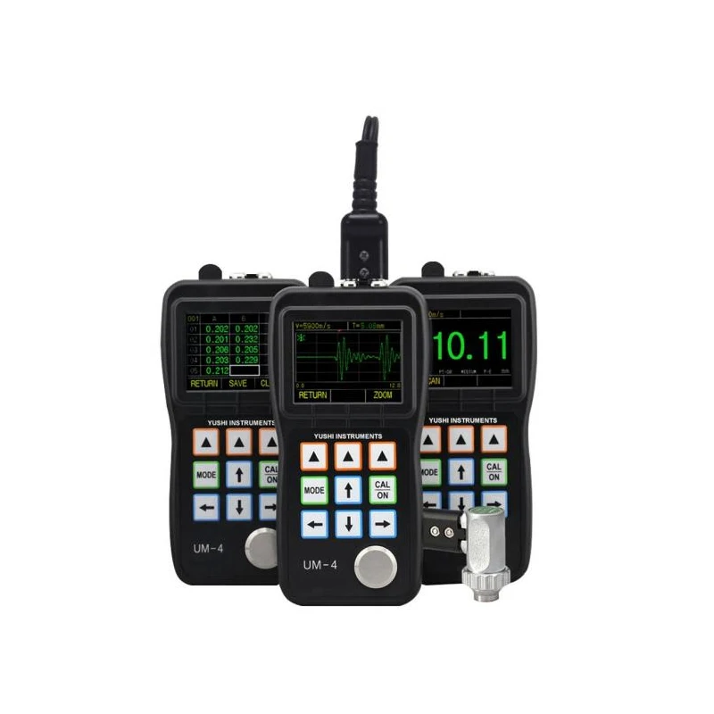 

UM-4D UM-4DL Ultrasonic Thickness Gauge with Color Screen A-Scan Snapshot Digital Thickness Gauge