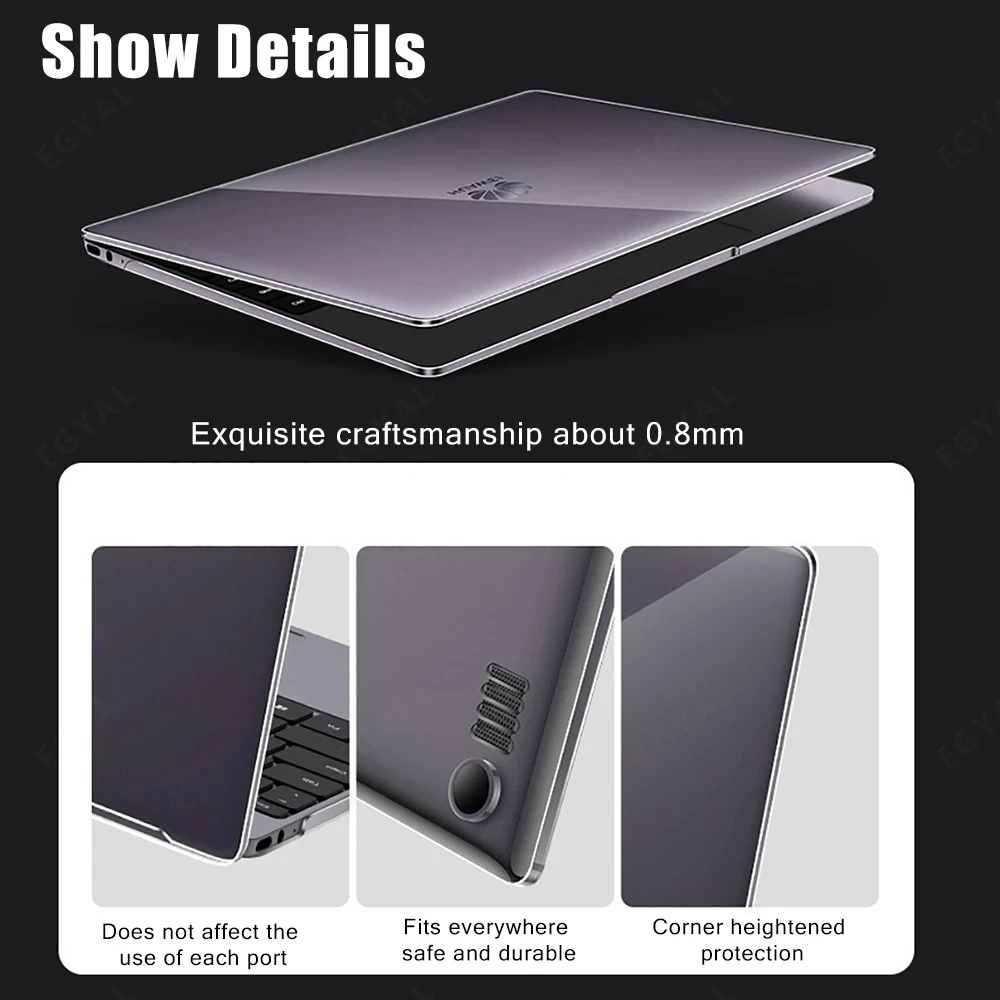 حافظة كريستال غير لامعة لهاتف هواوي Matebook Mate 13 14 X pro حافظات لهاتف Matebook D14 15 2020 MagicBook 14 15 Pro 16.1 غطاء رفيع للغاية