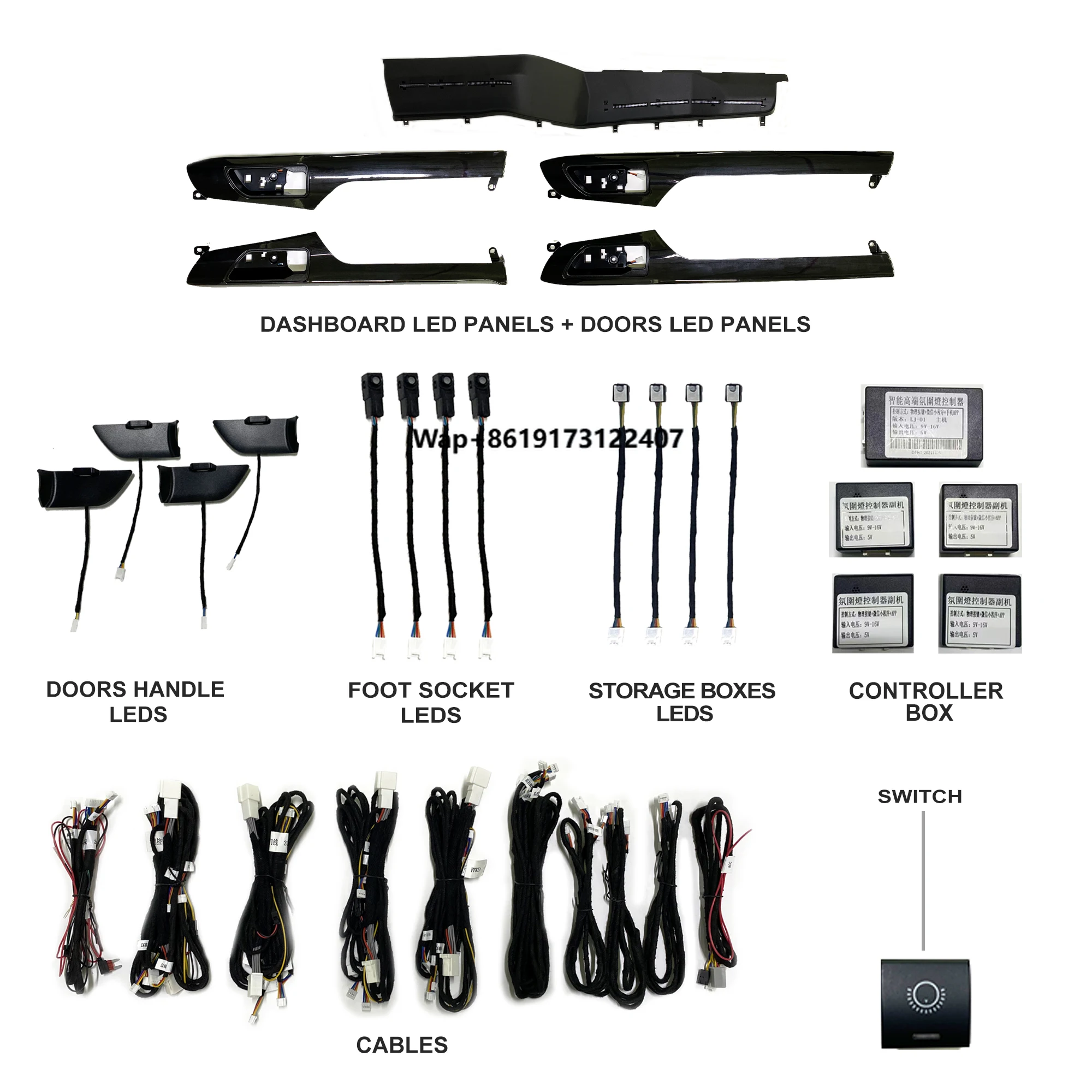 

MCX Car Ambient Lighting Led Upgrade Interior Car Accessories Others Car Light Accessories for Highlander 2023