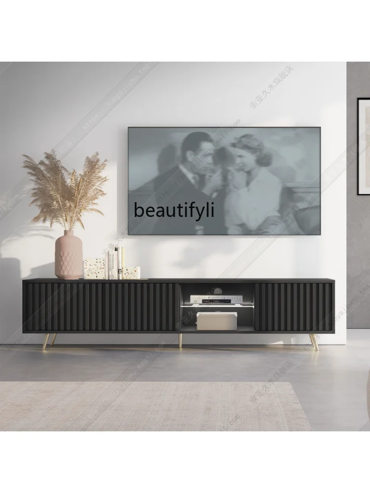 Nordic Creative TV Cabinet Modern French Matte Baking Finish Tea Table TV Cabinet Unit drawer furniture  furniture