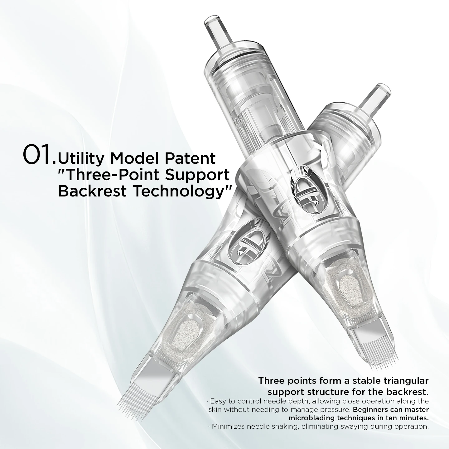 10 Stuks U14/0.18-ST Ingebouwde Spons Half-Wand Naald Universele Tattoo Cartridge Naalden Voor Tattoo Machine Voor wenkbrauw Lippen Tattoo