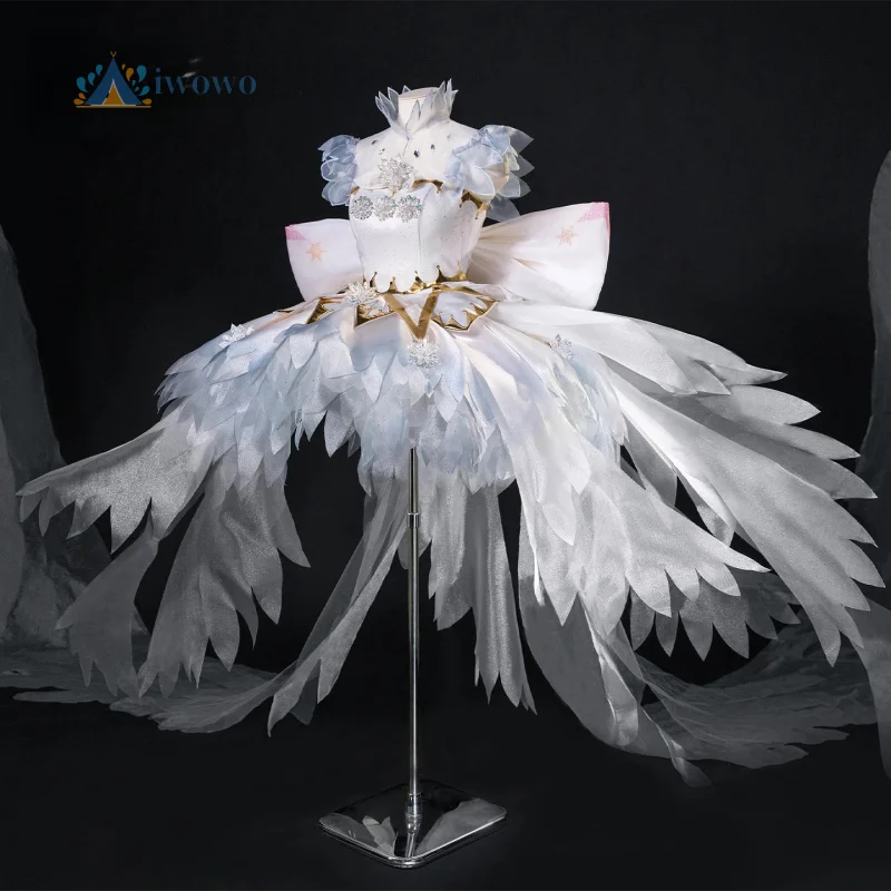 

Аниме Card Captor Sakura Kinomoto Sakura Косплей Костюм Женский OP Платье Лолиты Снежный Ангел Хэллоуин Рождественский Костюм