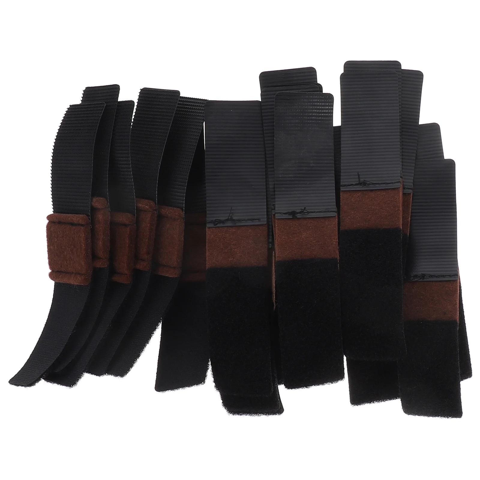 20PCS Felt Chair Leg Floor Protectors Arch Design Non Slip Pads Noise Reduction Elastic Fixing Straps For Office Folding Chairs