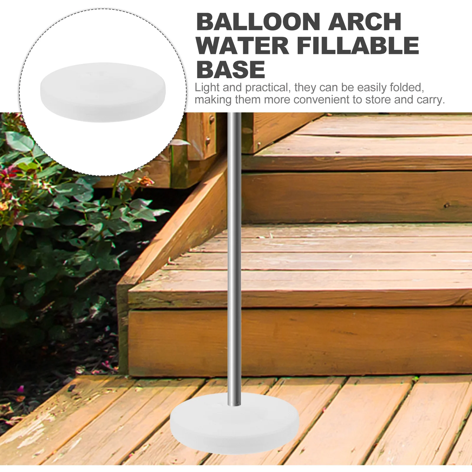 

4Pcs Balloon Arch Water Filling Base Reinforced Stable Stand Base for Beach Restaurant Outdoor Leisure Area Party