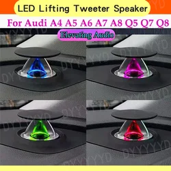 Tweeter lift Speaker with ambient light for Audi A6 C7 C8 A7 A4 A5 B8 B9 Q5 2017-2024 center dashboard trumpet professional Lamp