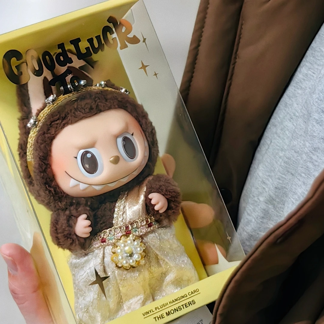 Labubu genuino buena suerte para ti serie Tailandia edición limitada los monstruos vinilo cara muñeca colección modelo juguete regalo de moda