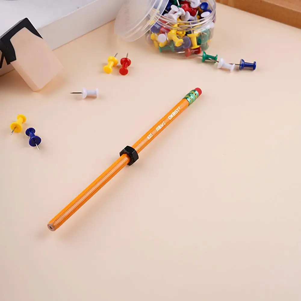 회전 너트가 있는 어린이용 펜 - 교실 집중력, 불안 또는 감각 놀이를 위한 스트레스 해소 장난감