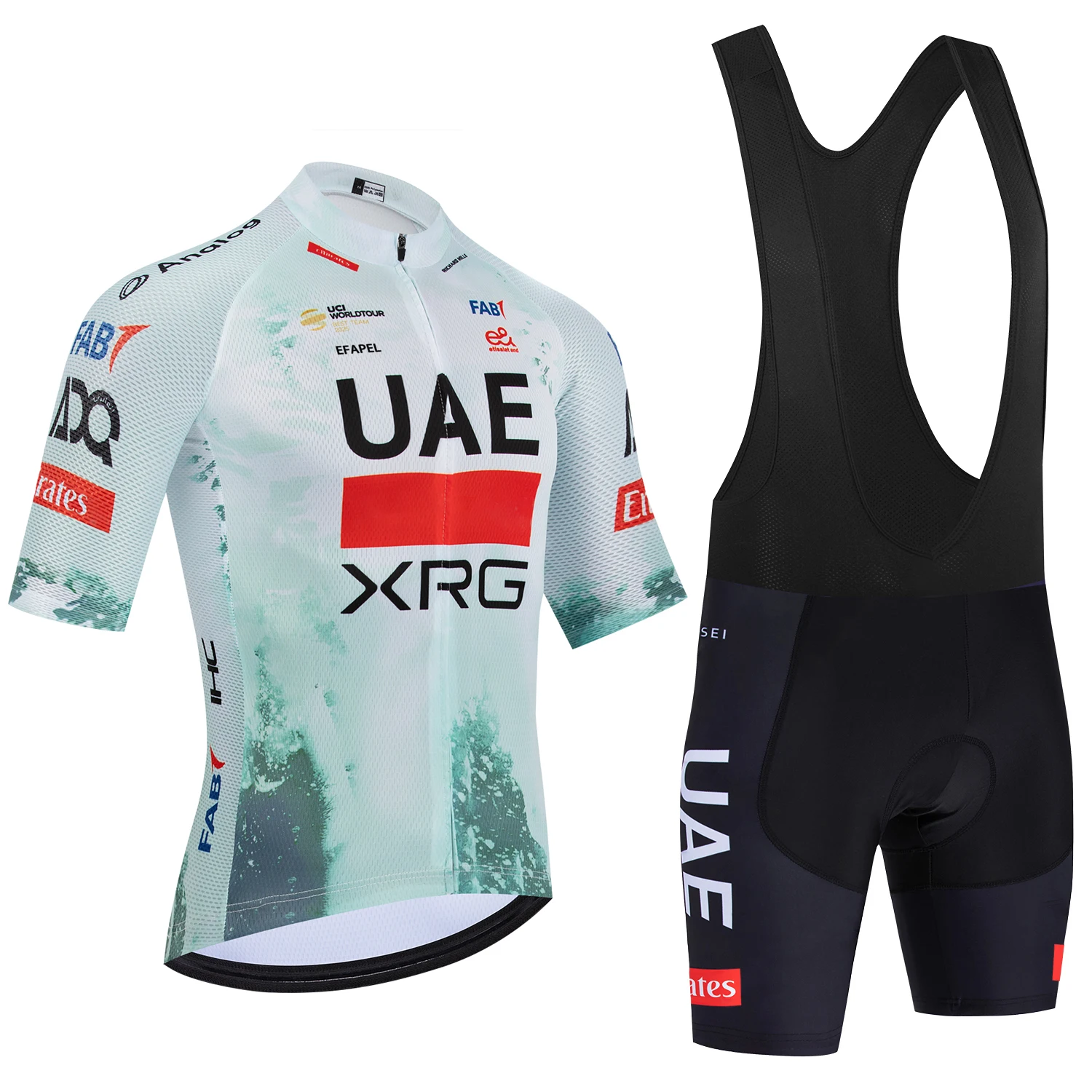 Conjunto de Camisa e Calção de Ciclismo 2026 UAE para Estrada, Secagem Rápida, Masculino e Feminino