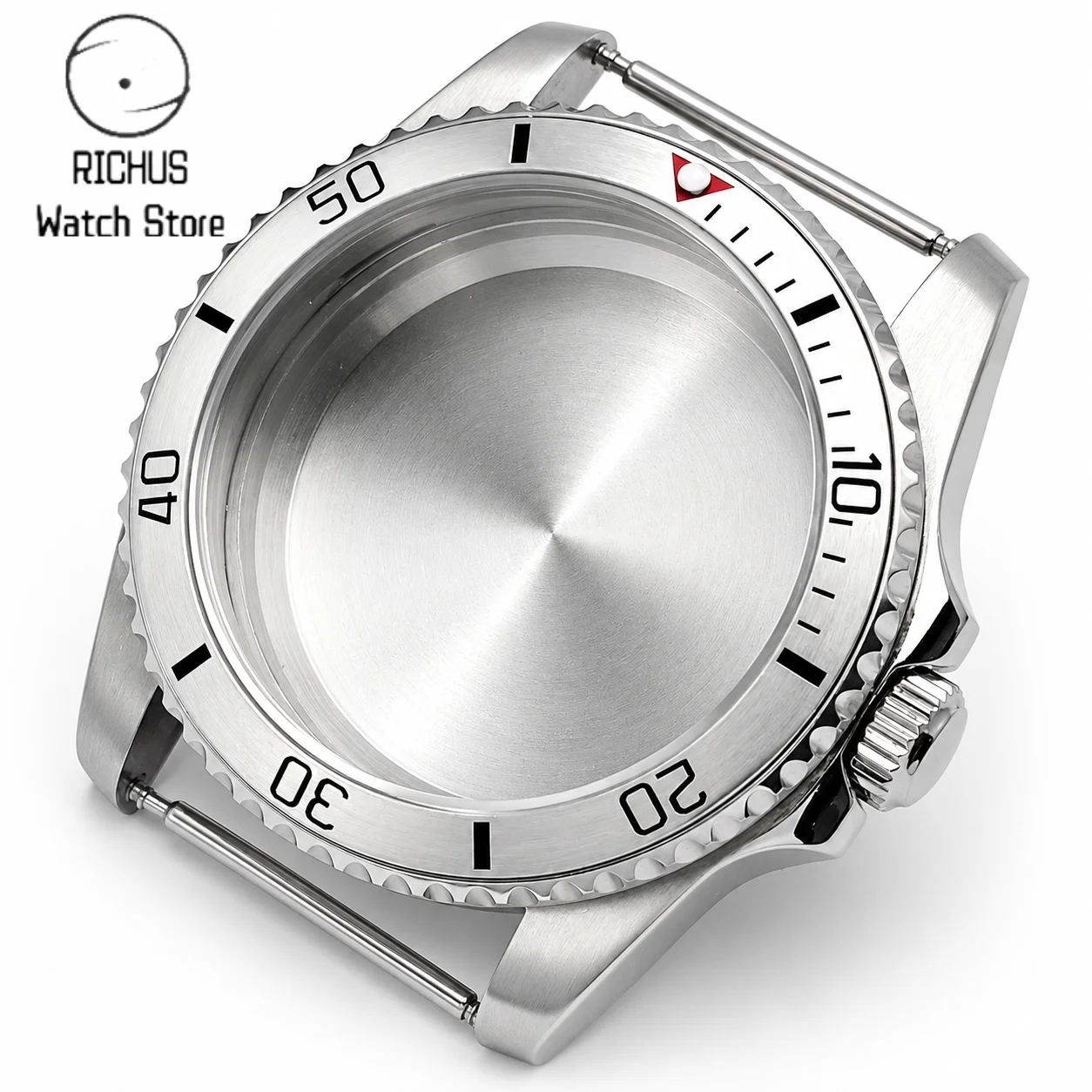 36mm Silver Watch Case Sapphire Glass Fit NH35 NH36 ETA2824 PT5000 Miyota 82 Series Movement Parts