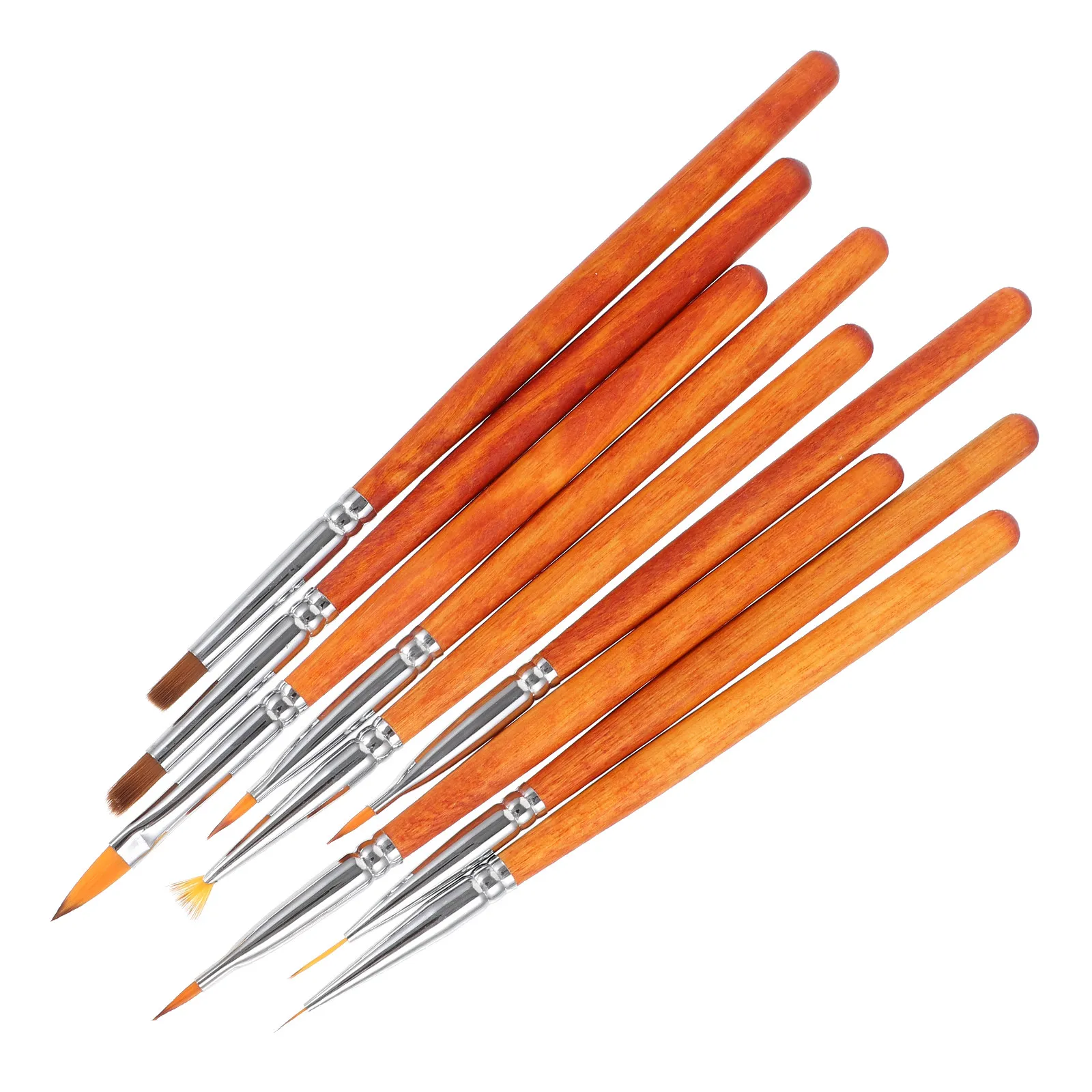 

9 Pcs Liner Nail Brush Fingernail Art Brushes Design Pen Manicure Multi-functional