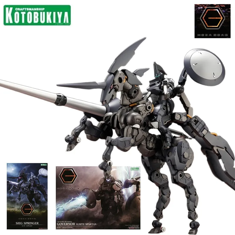 

KOTOBUKIYA оригинальная серия HEXA GEAR GOVERNOR IGNITE SPARTAN и SIEG SPRINGER в сборе, модель в подарок для красивой модели мальчика