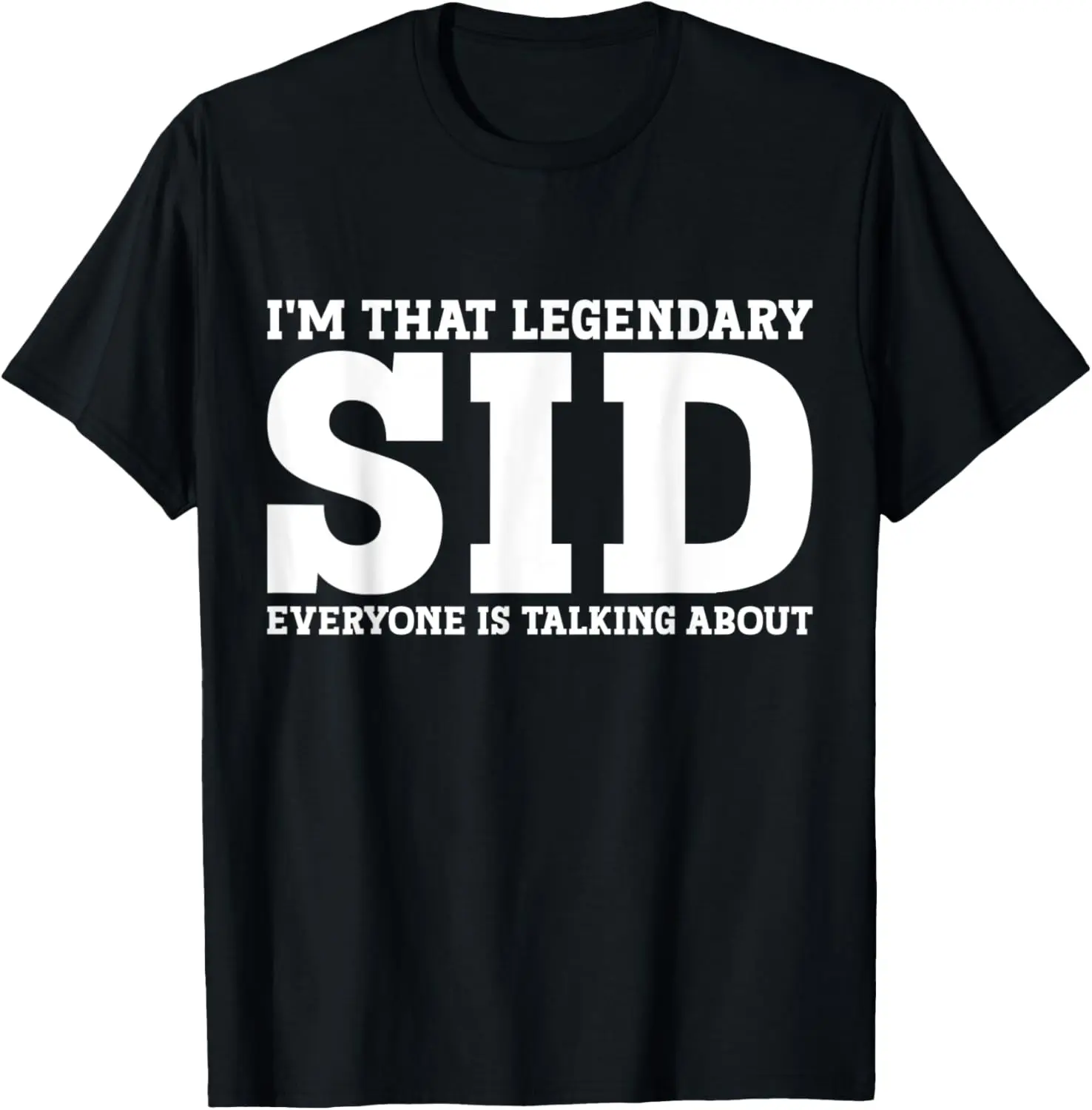 

Забавная футболка Sid с индивидуальным именем и первым именем