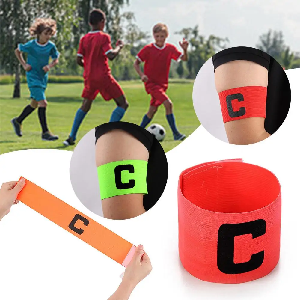 Football Captain Armband Captain Arm Band Bracelet Adjustable Football Leader Competition Bright Armband Soccer Gift Match H4B6