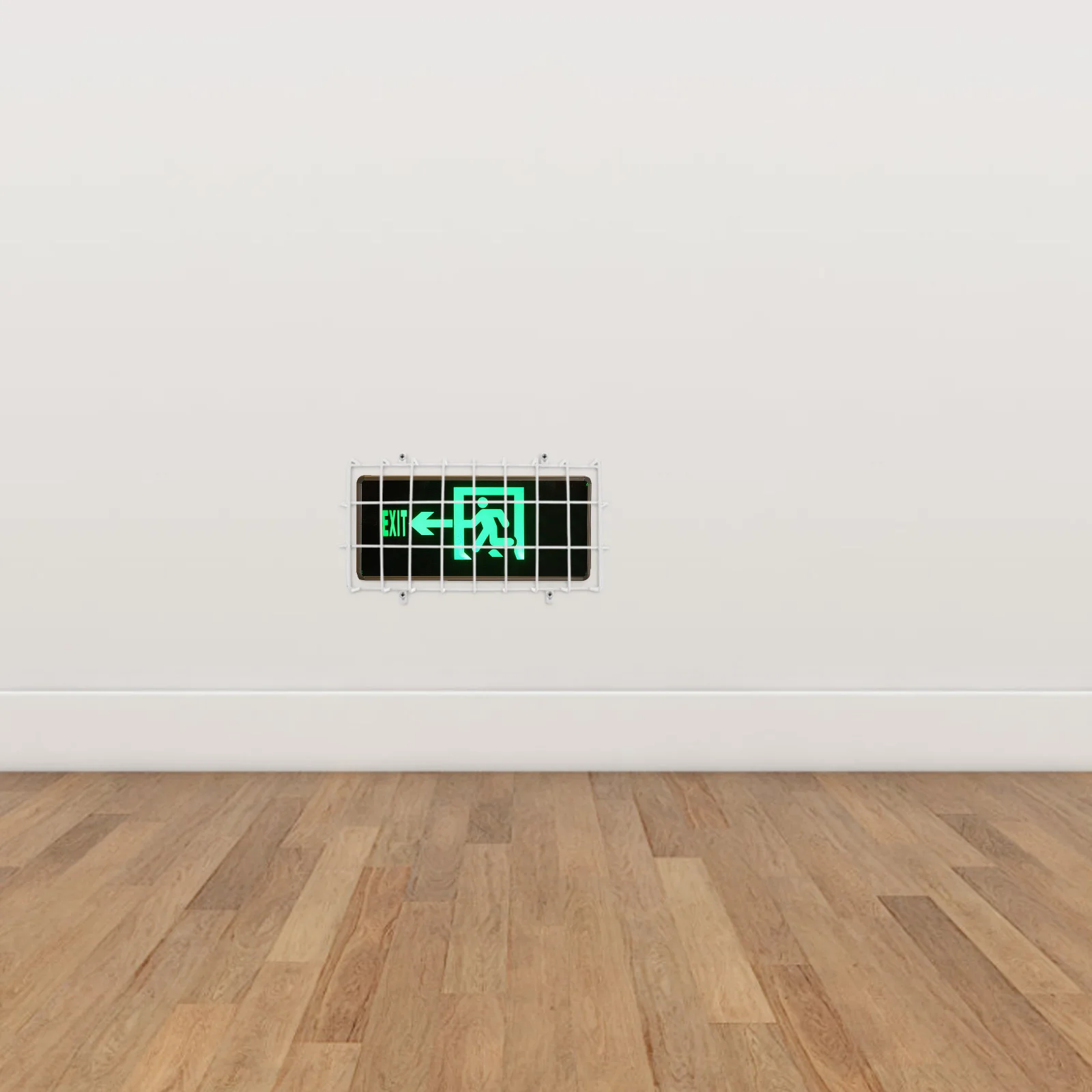 Emergency Exit Sign Light Wire Guard Protective Cage for Ceiling Lights Easy Installation for Public Spaces Gym Safety