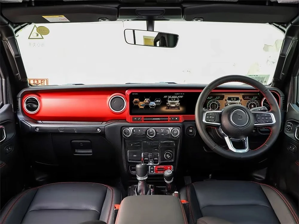 لوحة عداد السرعة التلقائي لـ Wrangler JL Gladiator J Max RHD Rubicon Sahara Sport 2018-2023 مشغل راديو السيارة الاندورويد #3