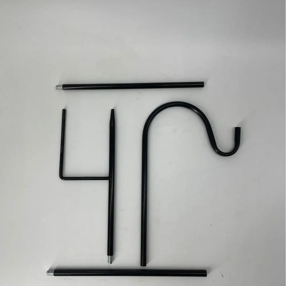 أواني الحديقة المعدنية الراعي هوك انفصال الصدأ برهان كتيفة حديد متعددة الأغراض الأرض الإدراج قضيب الزفاف