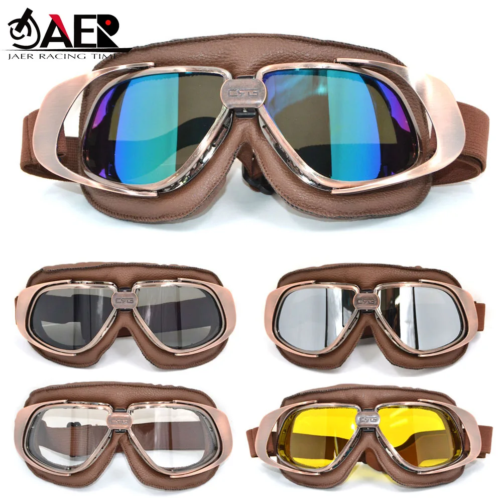 Motorcycle Motorcross Vintage Gafas Jet Pilot ATV Cruiser Off Road Eyewear Helmet Goggles Glasses