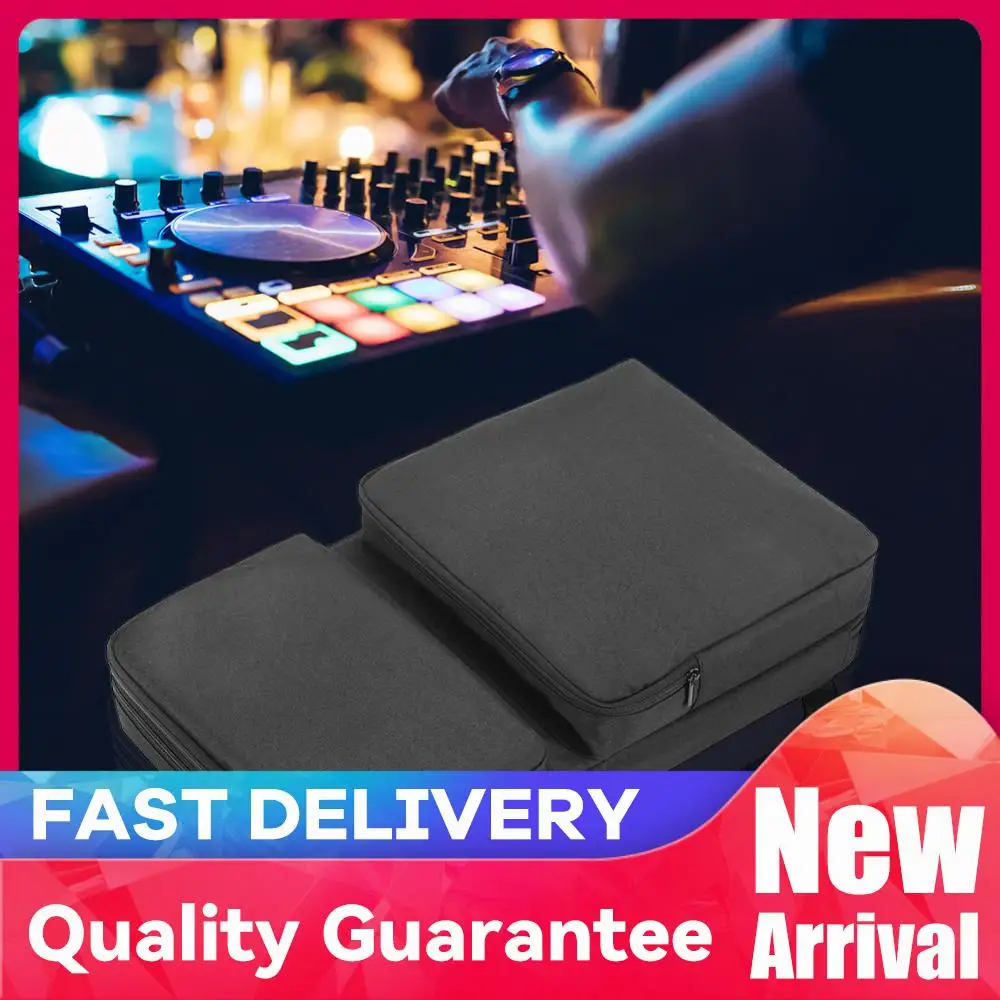 ポータブル-dj-コントローラーパッド入り収納バッグ防塵ターンテーブル保護ケース耐傷性パイオニア-ddj-400-ddj-flx4-用